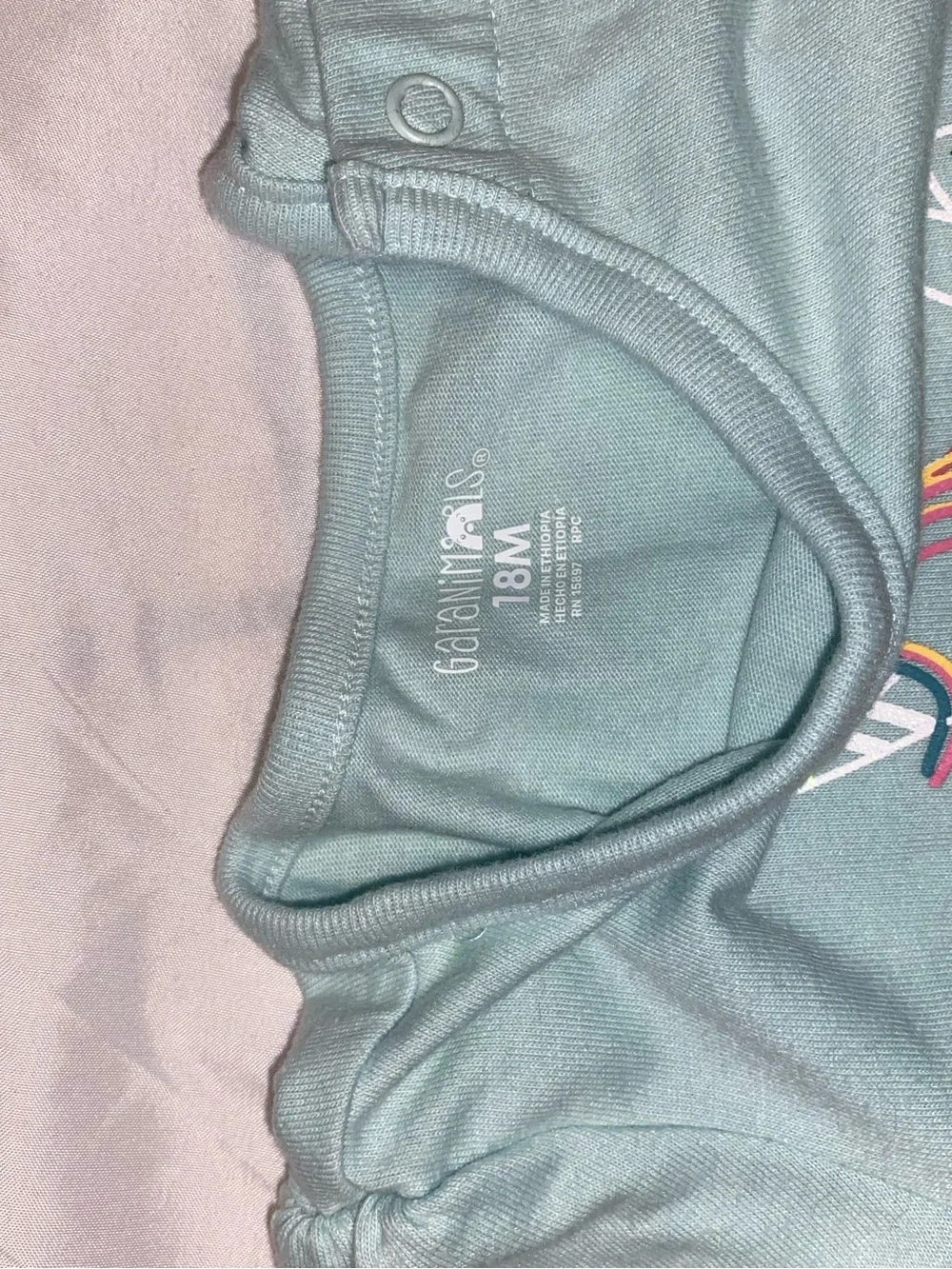 Gymboree Aqua Unicorn & Coral Daisy Bodysuit Set